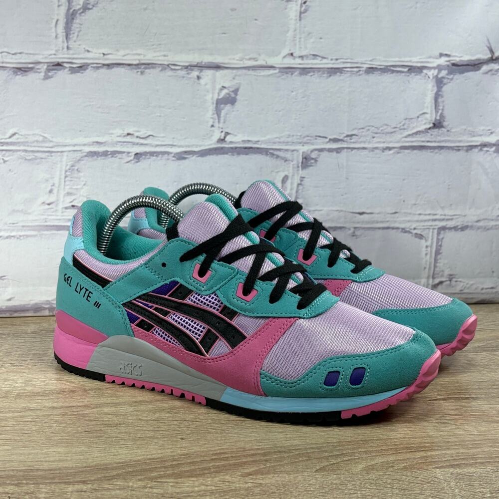 Asics Gel-Lyte III Dragon Fruit Sneakers Men's Size 8 Women's 9.5 Pink Green